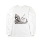 Momojiの犬画のぽんちょ隊 Long Sleeve T-Shirt