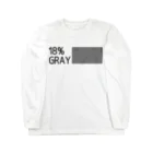 b20_JPNの18％gray (rgb119) K Letter Long Sleeve T-Shirt