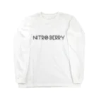 henpeisoku.repのNITRO BERRY LOGO BLACK ロングスリーブTシャツ