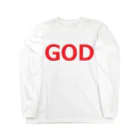 アメリカンベース のGOD 神様 Long Sleeve T-Shirt