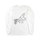 HOUSOの現代版鳥獣戯画　工事現場の蛙 Long Sleeve T-Shirt