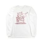 oba:obaの蛸抱き猫ライン Long Sleeve T-Shirt