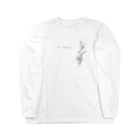 mami-skのお魚グッズ屋〜SUZURI店〜のハングリー人魚ちゃん Long Sleeve T-Shirt