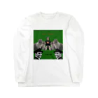 猫盆栽の活動自粛猫 Long Sleeve T-Shirt