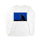 しろくまのかばん屋さん（SUZURI店）のくろくまさん Long Sleeve T-Shirt