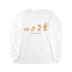 mugiのモルモット進化論（水彩） Long Sleeve T-Shirt