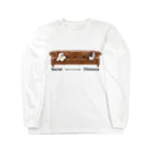 犬グッズの店しえるぶるーのソーシャルディスタンス　ペキニーズ Long Sleeve T-Shirt