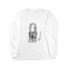 kikusuiのアマビエ様グッズ 白ver. Long Sleeve T-Shirt