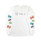 【If my u】の🦋蝶々🦋 ロングスリーブTシャツ