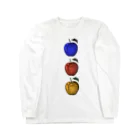 HANDSOMEのりんご_apple Long Sleeve T-Shirt