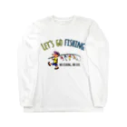 ワカボンドのレッツゴーフィッシング ルアーと少年_カラフル Long Sleeve T-Shirt