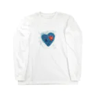 WAMI ARTのBlue heart ロングスリーブTシャツ