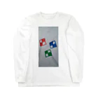 まるあるちのチェックな四角 Long Sleeve T-Shirt