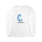 Wakameleonの水色のカエルちゃん Long Sleeve T-Shirt