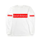 Hirahiraの  Social distance Long Sleeve T-Shirt