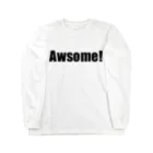 【仮想通貨】ADKグッズ専門店 のAwsome!（ドンの使うワード） ロングスリーブTシャツ