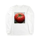 うさぎのお店.のトマト ロングスリーブTシャツ