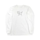 ナオ / CandyLip店のシュールな猫 Long Sleeve T-Shirt