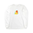 まめるりはことりのほんわかコザクラインコ　ルチノー【まめるりはことり】 Long Sleeve T-Shirt