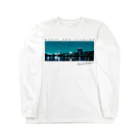 音楽と釣りのFishing Spot T shirts Seabass ロングスリーブTシャツ