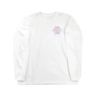 ORIGIN.のoriginT 紫 両面プリント Long Sleeve T-Shirt