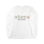 K.Sasara 公式キャラクターショップの恐竜のいる毎日（並ぶ） Long Sleeve T-Shirt