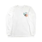 たつおと海子 公式ショップのサーフボードと夏の海 Long Sleeve T-Shirt