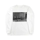 coronblanの廃駅(モノクロ) Long Sleeve T-Shirt