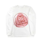 夙川育ち＠ネットショップのLand like a Cat　〜　夙川育ち Long Sleeve T-Shirt