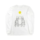 Bo tree teeのNight Fever(gray) Long Sleeve T-Shirt