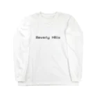 べる🌹のBeverly Hills ロゴ Long Sleeve T-Shirt