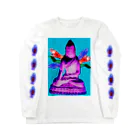 kahoabe_artworks_shopのgranfa indian Butta Long Sleeve T-Shirt