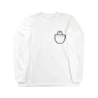 一畳半SUZURI店のポケットひよこ Long Sleeve T-Shirt