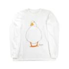 Life of Duck のまるまるアヒルさん ロングスリーブTシャツ