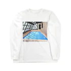 例のプールグッズの例のプール① Long Sleeve T-Shirt