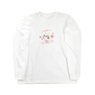 遥ん/犬顔絵　のシーズーちゃん ロングスリーブTシャツ