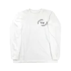 ペアTシャツ屋のシバヤさんのペア(Wife)リーフ_黒 Long Sleeve T-Shirt