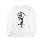 江角奈美(Nami Ezumi)の目人間Tシャツ白 Long Sleeve T-Shirt