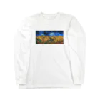 Art Baseのゴッホ / 1890 / Wheatfield with Crows / Vincent van Gogh ロングスリーブTシャツ