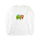 Wakameleonのカラフルなぞうさん Long Sleeve T-Shirt