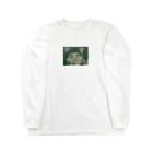 カズイのネコアートの猫の絵 Long Sleeve T-Shirt