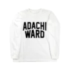 JIMOTO Wear Local Japanの足立区 ADACHI WARD ロングスリーブTシャツ