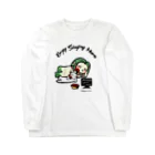 まつり猫ショップのEnjoy Staying Home２ Long Sleeve T-Shirt