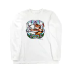 まつり猫ショップの抱き合う猫♡ Long Sleeve T-Shirt