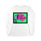 Mieko_KawasakiのCAN'T GET ENOUGH / GREEN トイレットペーパー　 Long Sleeve T-Shirt