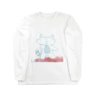 無のスーサイド・ねこ ロングスリーブTシャツ