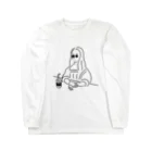 Aliviostaのモナリザ イラスト Long Sleeve T-Shirt