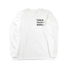 40yakisobaのキャンプ・サウナ・モルック　ロゴ小 Long Sleeve T-Shirt