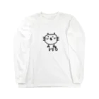 ねこ新聞のnecoのねこ新聞のnecoと魚 Long Sleeve T-Shirt