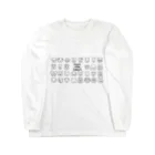 Heart nose DOGSのHeart nose DOGS（横長） Long Sleeve T-Shirt